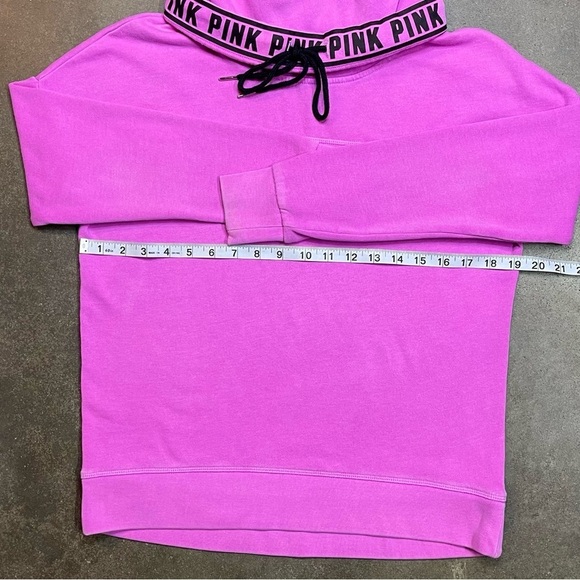 Victoria Secret PINK Cowl Neck Logo Sweatshirt Y2K - Picture 5 of 8